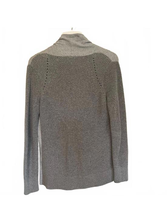 Chico’s Zynergy Heather Gray Cowl Neck Sweater Women’s Cozy Athleisure - Picture 2 of 5